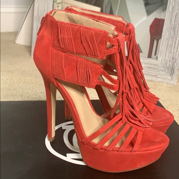 Bebe Annie Red Heels - Picture 2 of 4